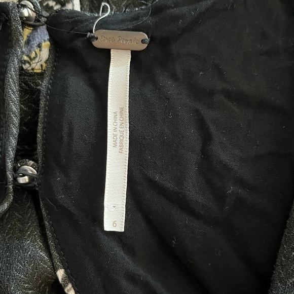 Free People All I Got Moody Floral Tiered Maxi Dress With Tie - Picture 12 of 14